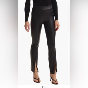 Commando Split Hem Faux Leather Pull- On Pants. 2095